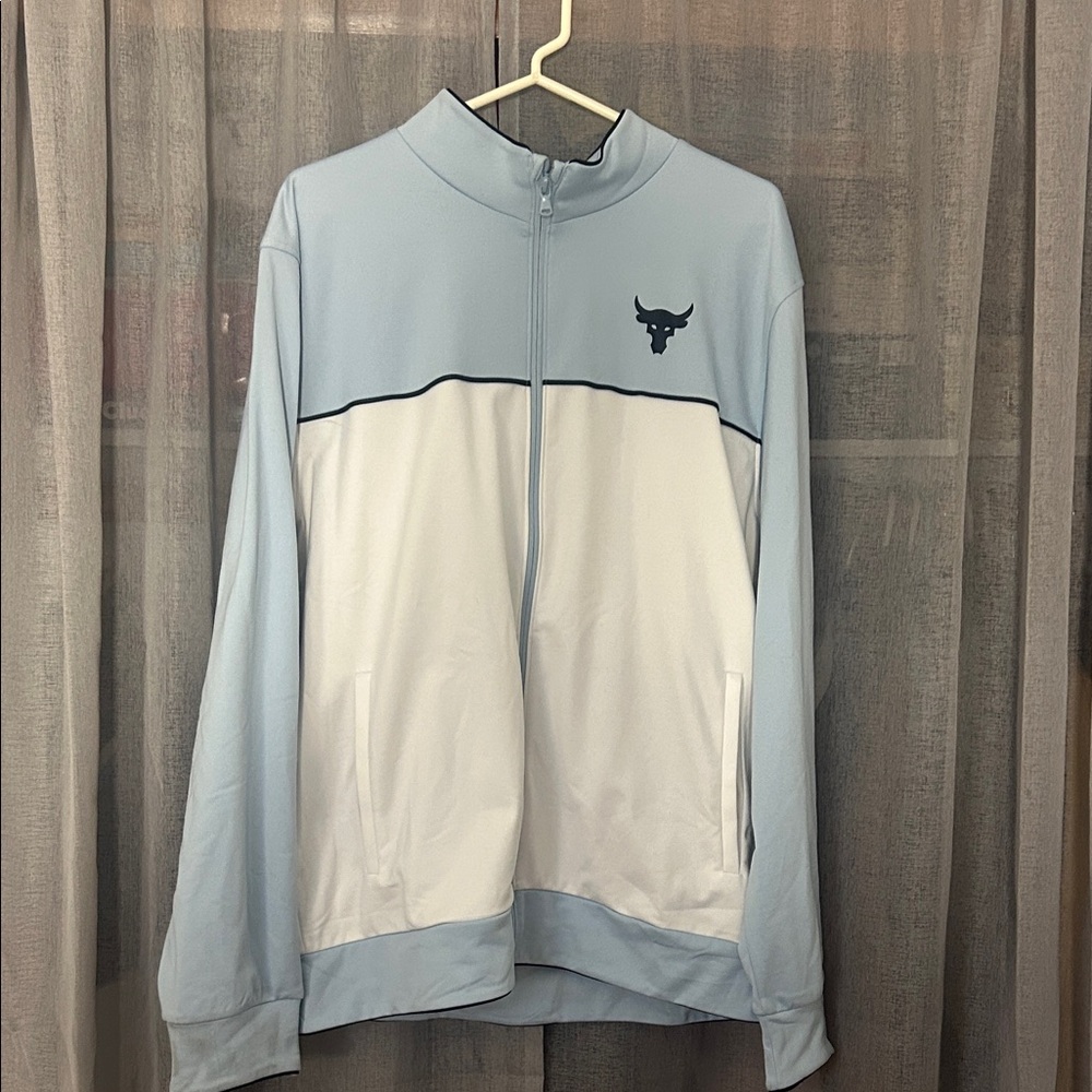 Under Armour Light Blue and White Jacket
